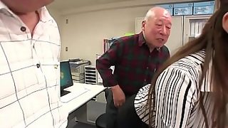 Japanese old man fuck young girl