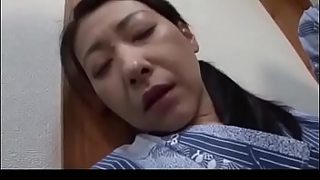 Japanese mom fucked hard by son